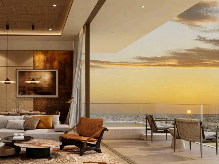 Luxury 2 bedroom beachfront condominium suite 103.40 sqm with sunset terrace pool at Soondri Wongamat Pattaya
